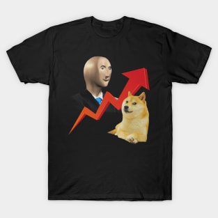 stonks and doge T-Shirt